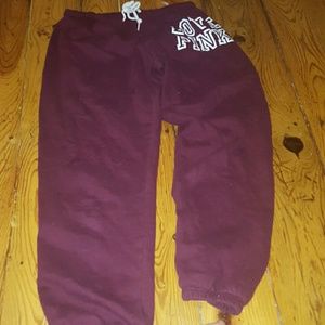 Pink sweatpants